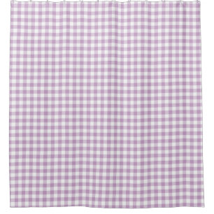 Lilac (Light Purple) White Gingham Checks Squares