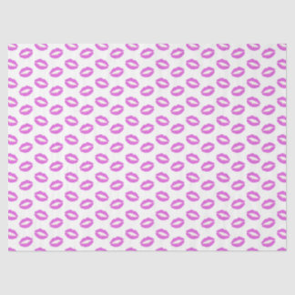 Lilac Lipstick Kisses Tissue Paper