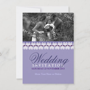 Lilac Love Family Union Faire-part de mariage