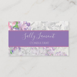 Lilac Loveliness Floral Business Card