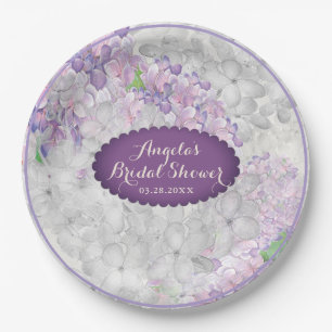 Lilac Loveliness Scalloped Violet Paper Plate