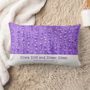 Lilac Lupines Lumbar Pillow