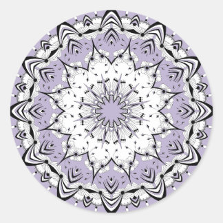 Lilac Mandala (Design 3) Stickers