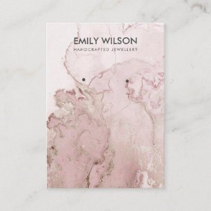 LILAC MAUVE PINK AGATE MARBRE EARRING CARTE D'AFFI