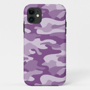 Lilac Monocolor Camo iPhone 11 Case