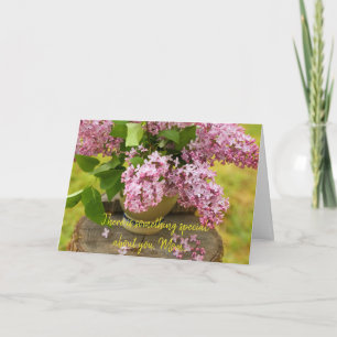 Lilac Mother's Day card