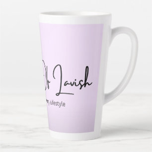 Lilac Noir Ombre Latte Mug Luxury Coffee Mug