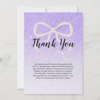 Lilac pailleté dégradé coquette bow Merci