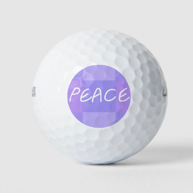 Lilac Peace Golf Balls (Front)
