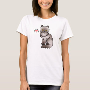 Lilac Persian Cat Love T-Shirt