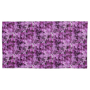 Lilac Photo Tiled Half Drop Pillowcase