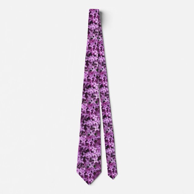 Lilac Photo | Tiled Half Drop | Tie (Front)