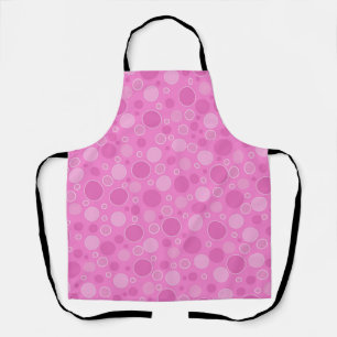 Lilac pink tones with polka dots in retro sixties  apron