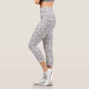 Lilac pink tones with polka dots in retro sixties capri leggings