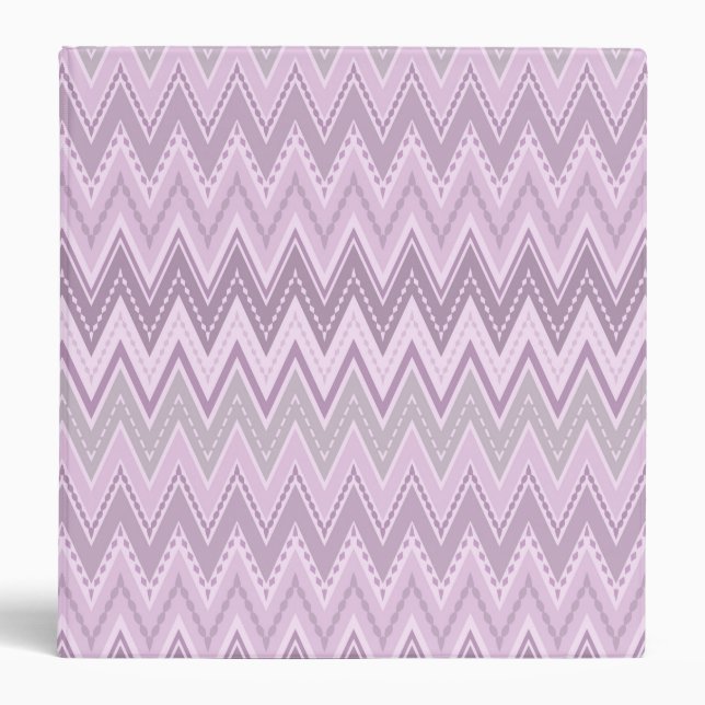 Lilac, pink , zigzag binder (Front)