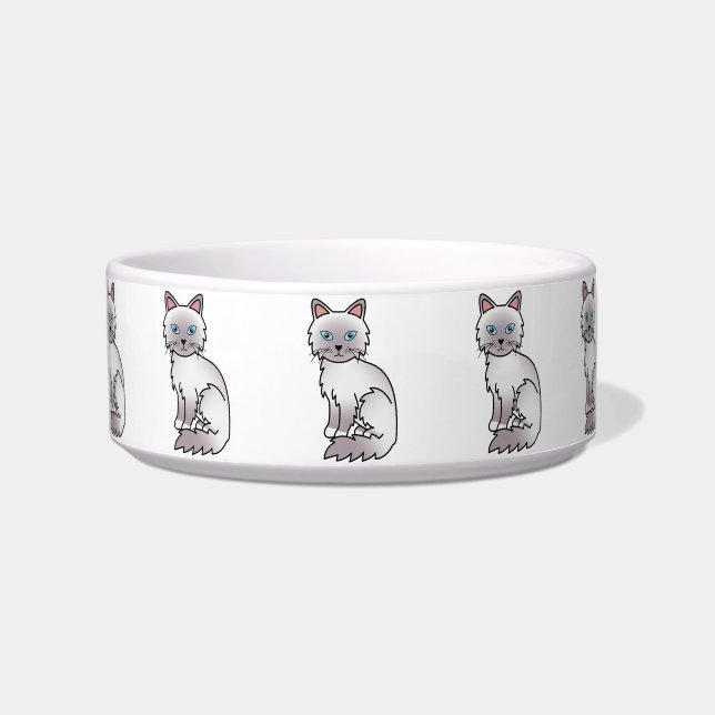 Lilac Point Birman / Ragdoll Cat Bowl (Front)
