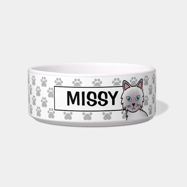 Lilac Point Birman / Ragdoll Cat Bowl (Front)