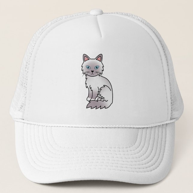 Lilac Point Birman / Ragdoll Cat Trucker Hat (Front)