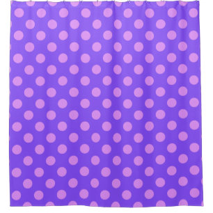 Lilac polka dots on periwinkle