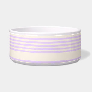 Lilac purple and beige five stripes pattern