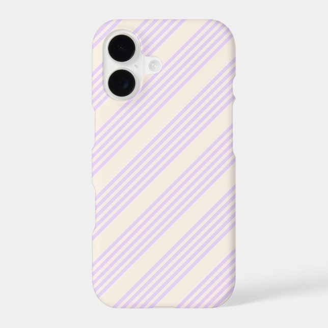 Lilac purple and beige five stripes pattern (Back)