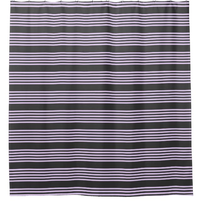 Lilac purple and charcoal five stripes pattern (Front)
