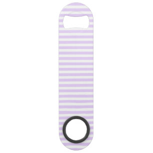 Lilac purple and white candy stripes bar key