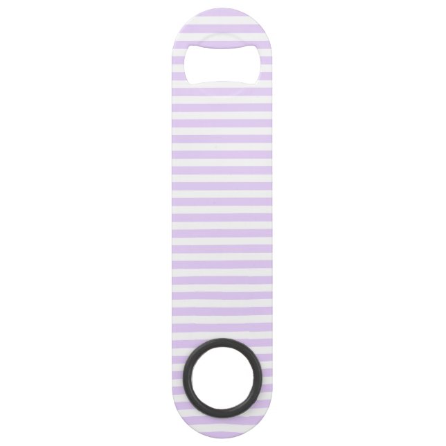 Lilac purple and white candy stripes bar key (Front)