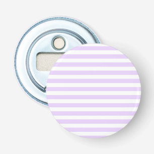 Lilac purple and white candy stripes bottle opener