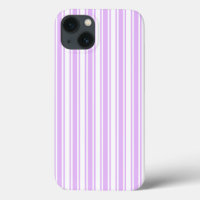 Lilac purple and white candy stripes Case-Mate iPh