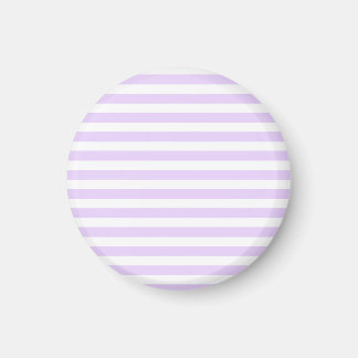 Lilac purple and white candy stripes magnet