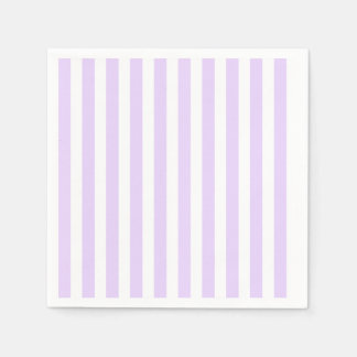Lilac purple and white candy stripes napkin