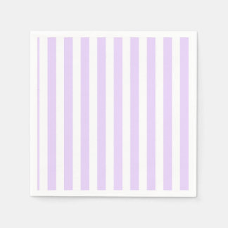 Lilac purple and white candy stripes napkin