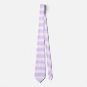 Lilac purple and white candy stripes tie