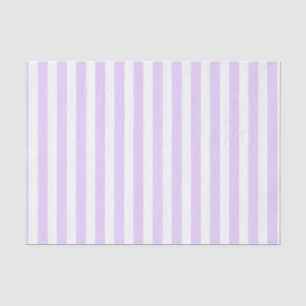 Lilac purple and white candy stripes tissue paper