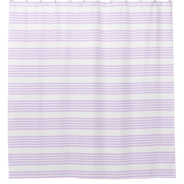 Lilac purple and white five stripes pattern (Front)
