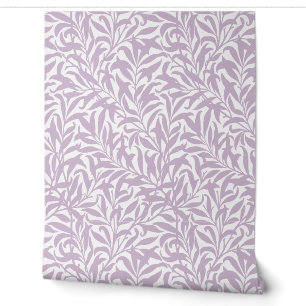 Lilac Purple and White Willow Bough Wallpaper