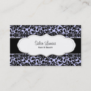 Lilac Purple Damask Business Cards
