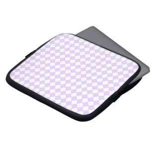 Lilac Purple Diamond Chequered pattern Laptop Sleeve