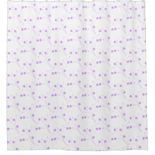 Lilac Purple Flowers, Small Pastel Floral Print