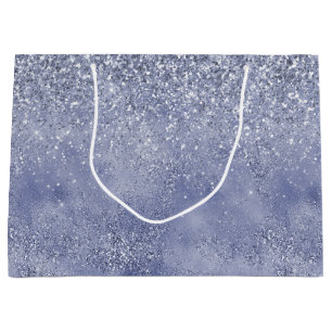 Lilac Purple Glitter Glitz sparkle glam Large Gift Bag