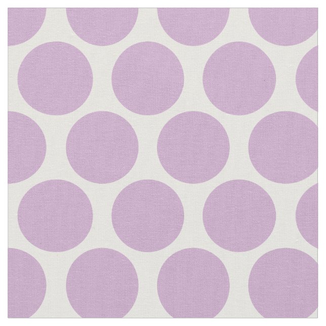 Lilac Purple Mod Dots Fabric (Close Up)