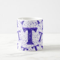 Lilac Purple Modern Monogram Personalized Name Fun