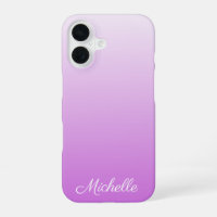 Lilac purple ombre personalized name