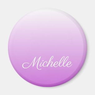 Lilac purple ombre personalized name magnet