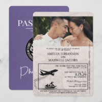 Lilac Purple Philippines Passport Wedding