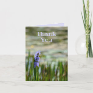 Lilac Purple Pickerelweed Flower Monet Inspired Note Card