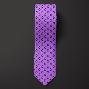 Lilac Purple Science Microscope Tie