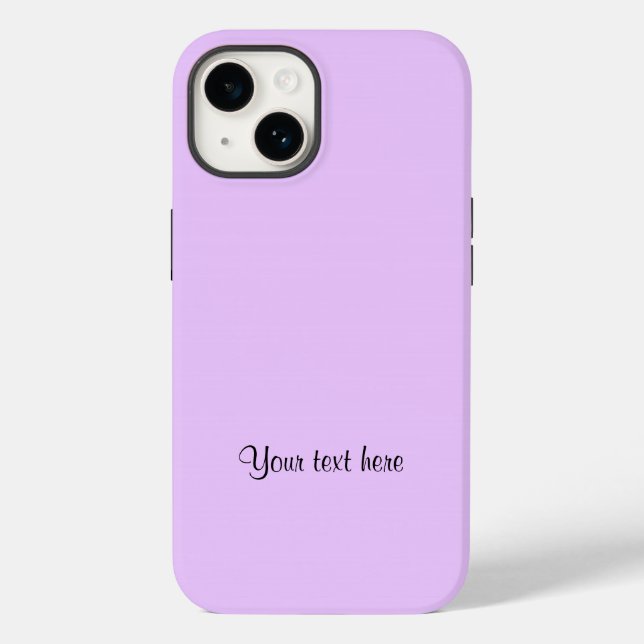 Lilac-Purple, solid colour TEMPLATE, Case-Mate iPhone Case (Back)