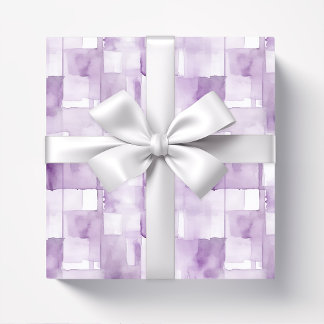 Lilac Purple Watercolor Abstract Wrapping Paper